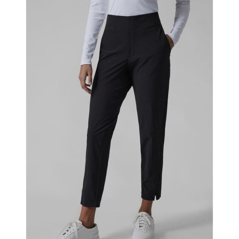 ATHLETA Brooklyn Ankle Pant Black Lightweight City Travel Women's 8